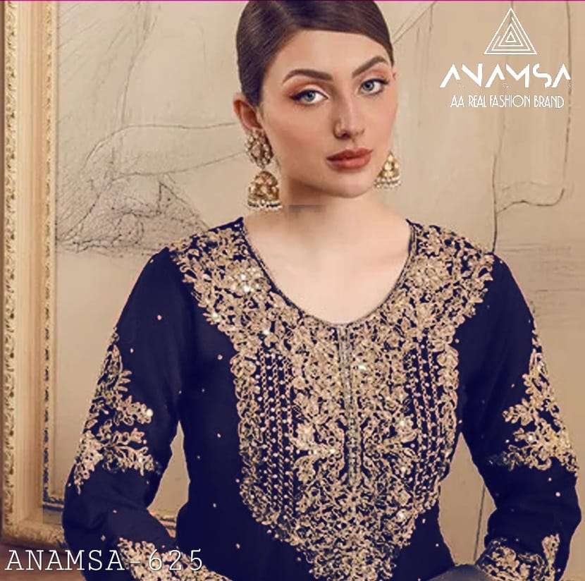 D No -625 Semi Stitched Anamsa